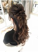 ハーフアップ