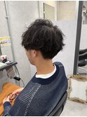 ミディアムヘア/暗めカラー/グランマッシュ/町田