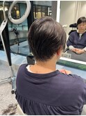 大人女性のキレイめショート。
