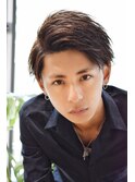 セミウェットサイドパートショートクラウドマッシュ