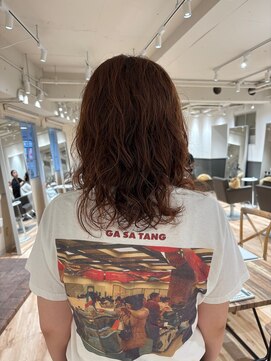 ハイライトカラー大人パーマ8.8