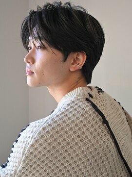 ディッセンバー 神宮前(December) ニュアンスパーマアッシュブラックウルフ波巻きスパイラル渋谷