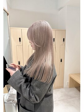 モリオフロムロンドン 大宮店(morio from London) 【坪井】ケアブリーチ ×ミルクティーベージュ