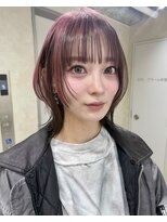 サンドレオ 新宿店(sand Leo)&nbsp;ミディアムレイヤーカット/髪質改善/韓国/前髪/新宿/ブリーチ