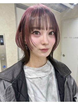 サンドレオ 新宿店(sand Leo) ミディアムレイヤーカット/髪質改善/韓国/前髪/新宿/ブリーチ