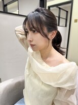 アース コアフュールボーテ 諏訪店(EARTH coiffure beaute)&nbsp;韓国風顔周りカット_レイヤーセミロング