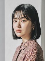 ラ パーチェ(La Pace)&nbsp;切りっぱなしボブワンレンショートストレート耳かけ艶髪
