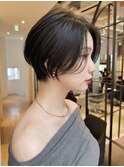 レイヤーボブ渋谷切りっぱなしボブ髪質改善ショートカット表参道