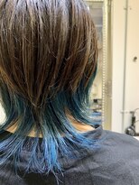 エル(EL by green)&nbsp;ターコイズブルーインナー×ウルフ