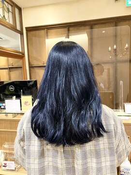 ネオリーブカップ 町田店(Neolive capu) 最強透明感/暗髪/ブルーブラック【アースカラー】黒髪