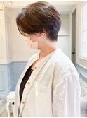 30代40代50代束感ショートオーガニックカラーハンサムショート