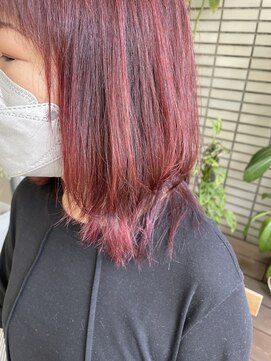 ダブル(W) 【hair salon W】チェリーピンク