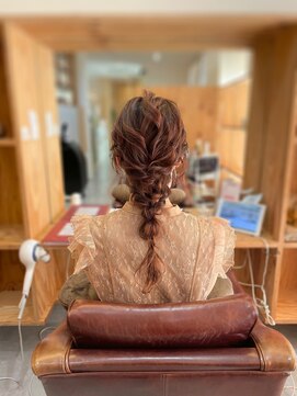 アドラーブル 長岡新保店(adorable) 編みおろし☆お呼ばれヘア♪