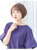 大人可愛い☆ナチュラル小顔ボブ☆丸みショートボブ