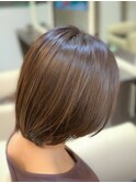 髪質改善で作るシンプルレイヤーボブ