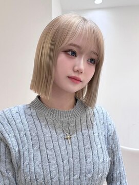 レビジュヘアー(LEVIJU HAIR) ハイトーン×ボブ！