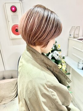 バブ バイネオリーブ(Bab by neolive) グラデーションカラー　ハイライト　ピンクオレンジ　イメチェン