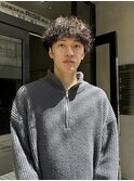 強めの波巻きパーマ!