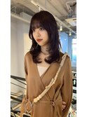 ブリーチなし暖色ブラウン