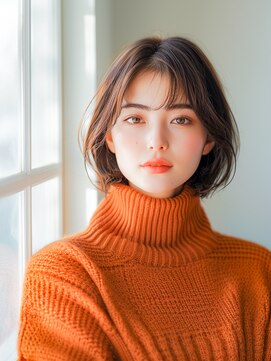 シカタ シーカ 鎌倉(CICATA/ShIKA.) 小顔ボブルフネビージュ30代40代ショート6