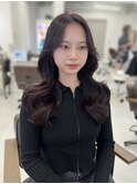 韓国くびれロング レイヤーオルチャン小顔前髪 艶髪 髪質改善