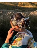 成人式前撮りヘアセット