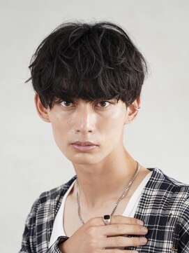 レタッチバイフィフス(RETOUCH by fifth) シャドウパーマ毛流れヘアメンズメンズマッシュニュアンスパーマ