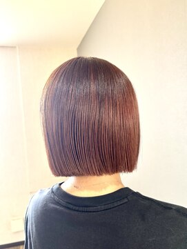 ココカラヘアー ニコ(cococara hair nico) 切りっぱなしボブ/カシスカラー/ボブ/髪質改善/トリートメント