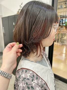 リンダ(LINDA) イヤリングカラー/レイヤー/デザインカラー[札幌美容室LINDA]