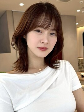 ジーナ 神戸 三田駅前(Zina) 髪質改善*マットブラウンミディアムヘア*美髪【Zina三田】