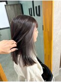 【仁藤】インナーカラー×シルバーグレー