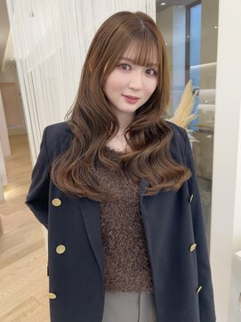 レイヤーカット× マロンベージュ