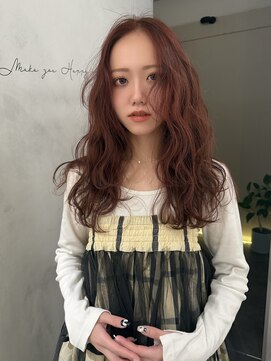 お肌に合わせたオレンジブラウンカラー