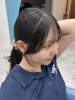 ボタン 熊本(VOTAN)&nbsp;透ける暗髪/レイヤーカット/顔まわり/韓国ヘア/熊本美容室