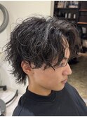 シャドーパーマ無造作パーマルーズパーマ