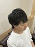 自信は髪のツヤ感からも。メンズカット+3STEPトリートメント ￥7,000