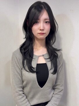 カミケン 黒岩店　kamiken・ ブルーブラック×韓国レイヤーカット【カミケン黒岩店/福島】
