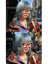 フェイス 石川町 (FACE)&nbsp;視線を惹きつける“くすみブルー”×外ハネボブ