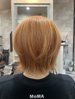 ハコ(H.A.Co) ブリーチなしのWカラー+ウルフカットです