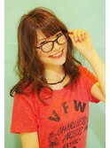 フレンチセピアアッシュ×抜け感ロング