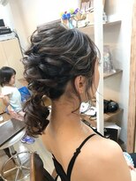 ロカット サロン(Roquat Salon) ミディアム結婚式ローポニー【ヘアアレンジ 立川/立川南/袴】