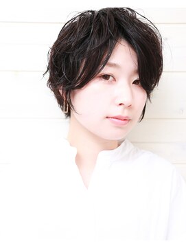 オーシャン(Ocean) ［OCEAN　Hair&Life]黒髪☆春パーマ☆マッシュヘア