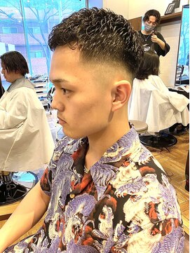 アイリーヘアデザイン(IRIE HAIR DESIGN) 【IRIE HAIR赤坂】スキンフェード×濡れパン×クロップスタイル