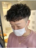 ショートパーマ/ツイストスパイラル/フェード/ツーブロック/調布