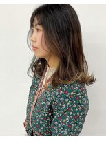 オレンジ梅田店(ORANGE)&nbsp;ブリーチを使ったデザインカラーに大人上品くびれヘアー