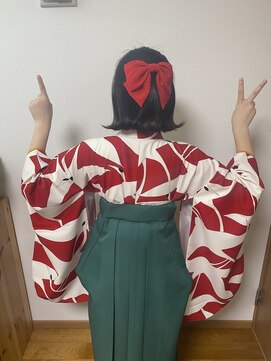 ヘアーフィールド(Hair Field) 卒業式ハーフアップ　袴着付け