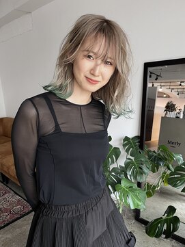 メリー オオサカ(Merly Osaka) 裾カラー_green_