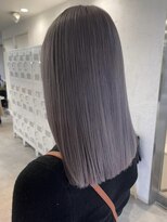 ミルクティーベージュダブルカラーケアブリーチハイライト