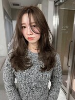 サイン 渋谷(SIGN)&nbsp;ザクザクレイヤーカット巻き方簡単ミディアムロング韓国表参道