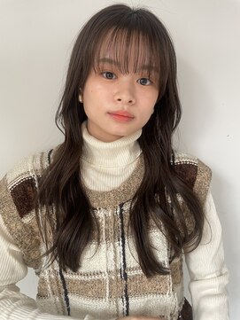 コフィー バイ メルト 吉祥寺(cofy by melt) 【松本咲花】ブリーチなしオリーブベージュ韓国風レイヤーカット